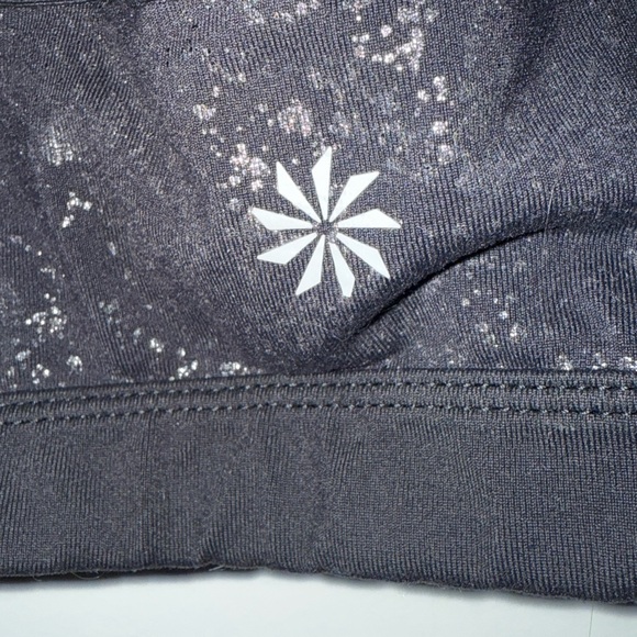 Athleta Sports Bra. Size Medium. Black with sparkle. - Picture 4 of 6